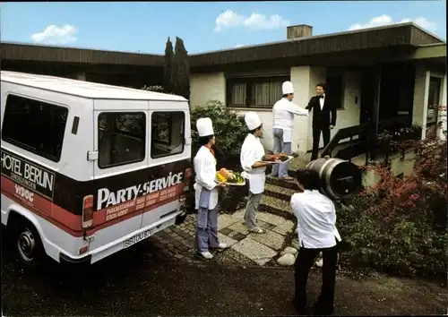 Ak Böblingen / Sindelfingen in Württemberg, Party-Service des Hotel Berlin beliefert Kunden