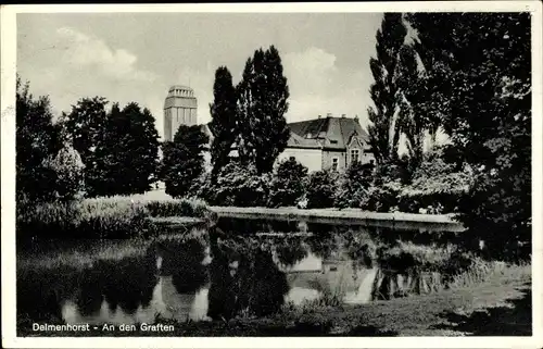 Ak Delmenhorst in Oldenburg, An den Graften