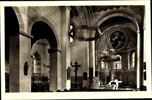 Ak Kemnade Bodenwerder an der Weser, Inneres der evang. luth. Marienkirche, Klosterkirche