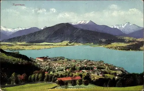Ak Tegernsee in Oberbayern, Gesamtansicht
