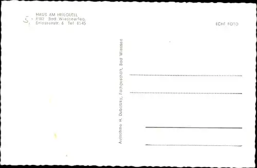 Ak Bad Wiessee in Oberbayern, Haus am Heilquell