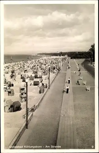 Ak Ostseebad Kühlungsborn, Strand, Strandkörbe, Meer