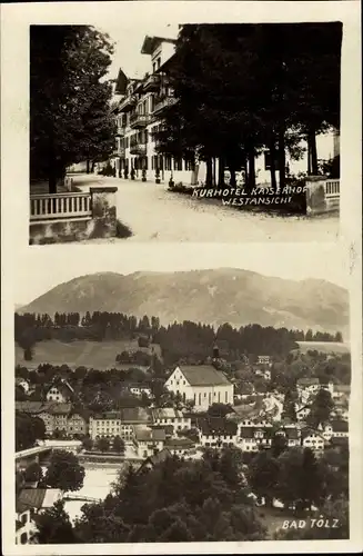 Foto Ak Bad Tölz in Oberbayern, Kurhotel Kaiserhof Westansicht, Ortsansicht