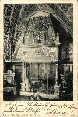 Ak Hansestadt Lübeck, Brautgemach im Ratskeller zu Lübeck