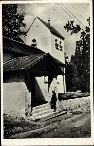 Ak Bad Kohlgrub in Oberbayern, Evangelische Kirche