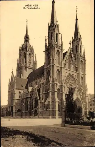 Ak München Bayern, St. Paulskirche