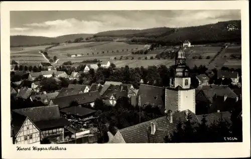 Ak Wippra Sangerhausen am Harz, Teilansicht mit Kirche