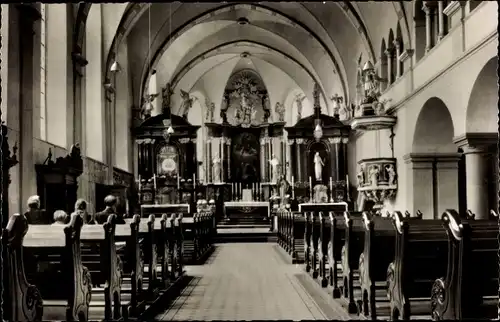 Ak Hardenberg Neviges Velbert Nordrhein Westfalen, Inneres der Klosterkirche