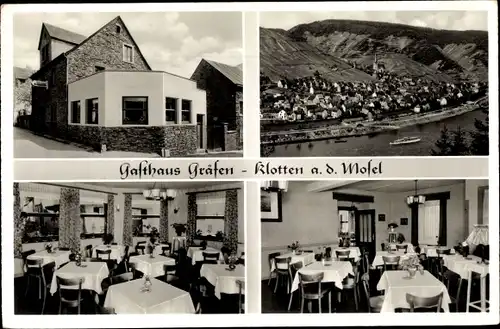 Ak Klotten an der Mosel, Gesamtansicht, Gasthaus Gräfen