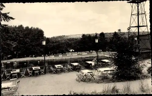 Ak Gernrode Quedlinburg im Harz, Otto-Bad, Terrasse