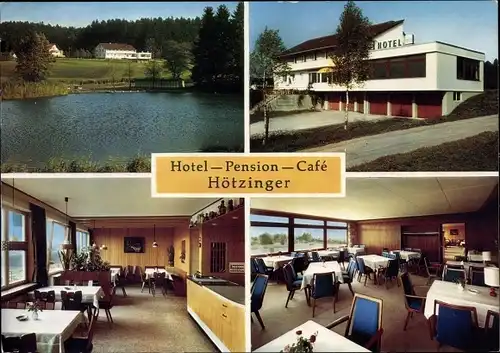 Ak Gschwend Ostalbkreis, Hotel-Pension-Cafe Hötzinger, Innenansicht