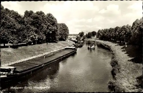 Ak Meppen im Emsland, Hasebrücke