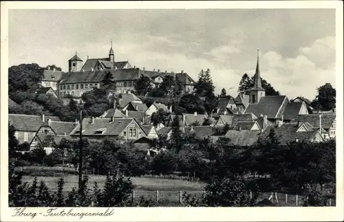 Ak Bad Iburg in Niedersachsen, Blick auf den Ort, Teutoburger Wald