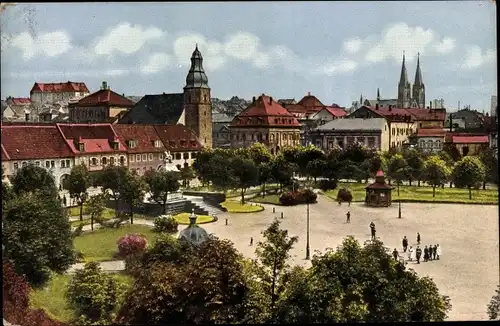 Ak Pirmasens am Pfälzerwald, Exerzierplatz mit Bismarckdenkmal