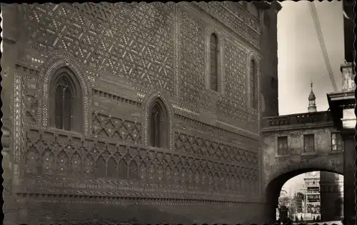 Ak Zaragoza Saragossa Aragonien, Catedral de La Seo, Fachada mudejar