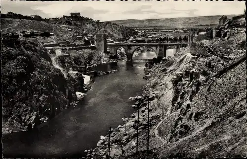 Ak Toledo Kastilien La Mancha Spanien, Puente de San Martin