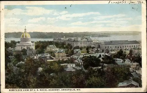 Ak Annapolis Maryland USA, Bird's Eye view of U.S. Naval Academy