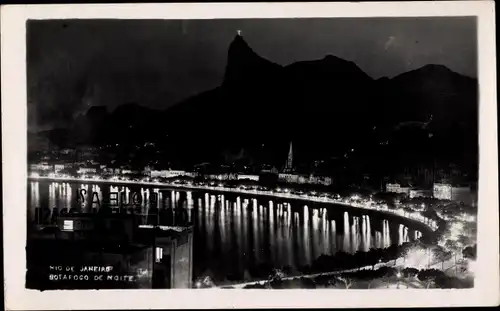 Ak Rio de Janeiro Brasilien, Botafogo, Stadtansicht, Nacht