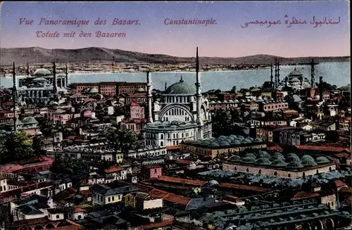 Ak Konstantinopel Istanbul Türkei, Vue Panoramique des Bazars