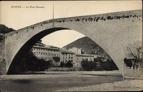 Ak Nyons Drôme, Le Pont Romain