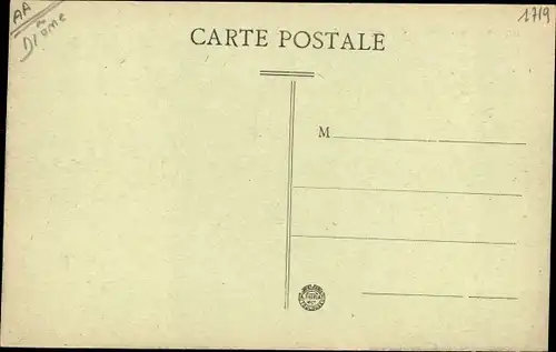 Ak Nyons Drôme, Vue générale, pont