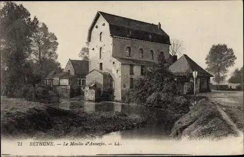 Ak Béthune Pas de Calais, Le Moulin d'Annezin