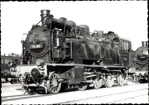 Foto Ak Deutsche Lokomotive 75 515