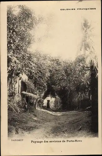 Ak Porto Novo Dahomey Benin, Paysage, Ortsansicht