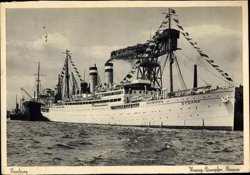 Ak Dampfschiff Oceana, HAPAG