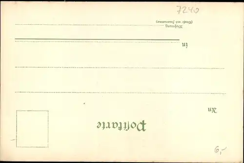 Litho Grimma in Sachsen, Alte und neue Realschule mit Prog., Nr. 2158