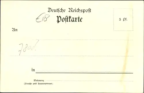 Künstler Litho Breitnau, Blick auf das die Pension Posthalde