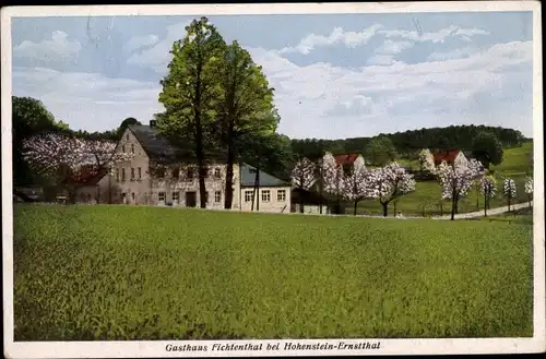Ak Hohenstein Ernstthal Landkreis Zwickau, Gasthaus Fichtenthal
