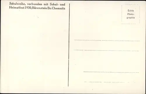 Ak Bärenstein im Erzgebirge, Zentralschule