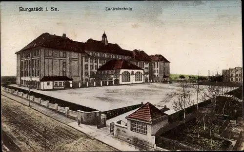 Ak Burgstädt in Sachsen, Zentralschule