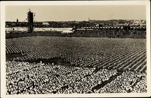 Ak Stuttgart in Baden Württemberg, 13. Deutsches Turnfest 1933, Stadion