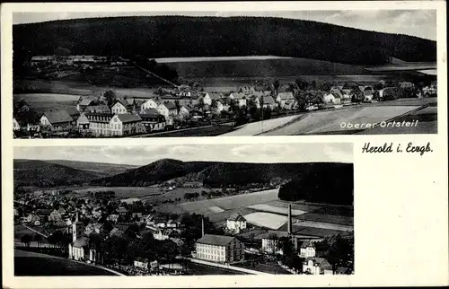 Ak Herold Thum im Erzgebirge Sachsen, Blick auf den Ort