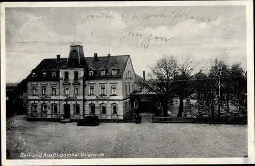 Ak Voigtlaide Glauchau an der Zwickauer Mulde in Sachsen, Gasthaus Erbschänke