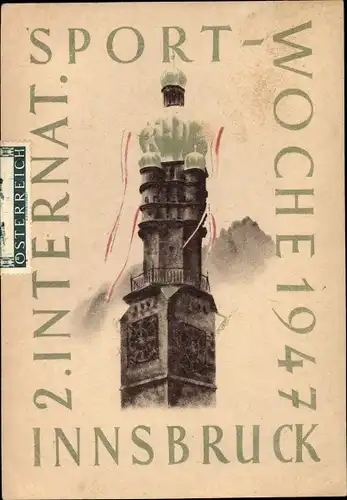 Ak Innsbruck in Tirol, 2. Internationale Sportwoche 1947