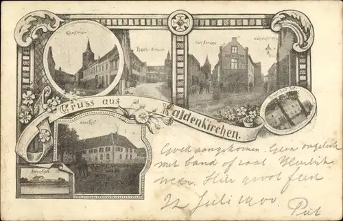 Ak Kaldenkirchen Nettetal am Niederrhein, Bahnhof, Hochstraße, Mühlenstraße