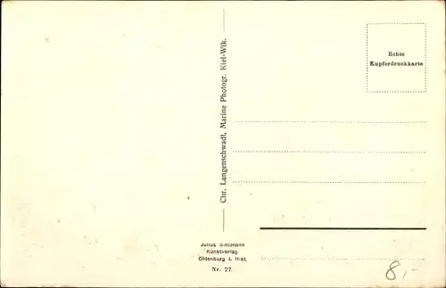 Ak Deutsches Kriegsschiff, SMS Helgoland, Linienschiff