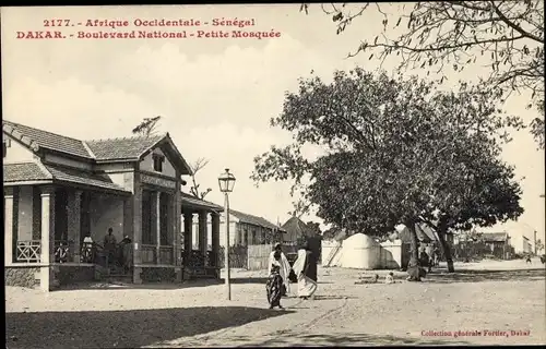 Ak Dakar Senegal, Afrique Occidentale, Boulevard National, petite mosquee