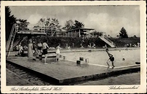 Ak Bad Rothenfelde am Teutoburger Wald, Schwimmbad