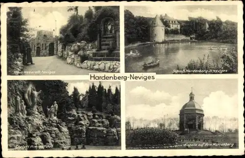 Ak Hardenberg Neviges Velbert Nordrhein Westfalen, Haus Nazareth, Schloss Hardenberg, Kapelle