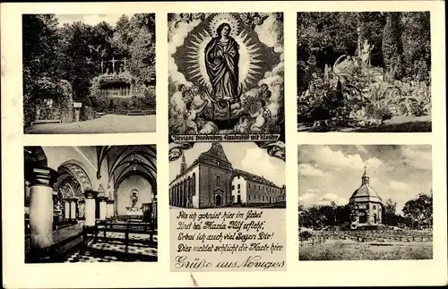 Ak Hardenberg Neviges Velbert Nordrhein Westfalen, Inneres der Klosterkirche, Kapelle