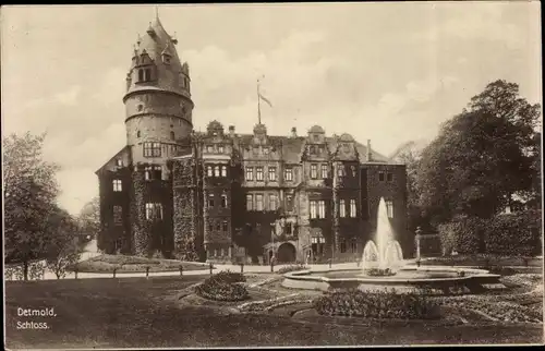 Ak Detmold in Nordrhein Westfalen, Schloss
