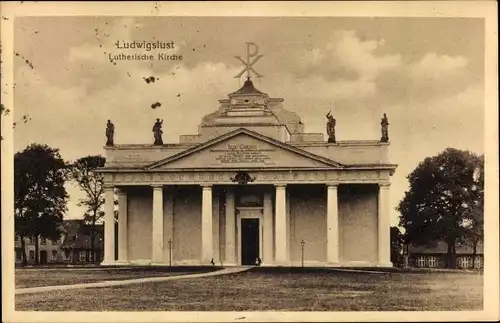 Ak Ludwigslust in Mecklenburg, Lutherische Kirche