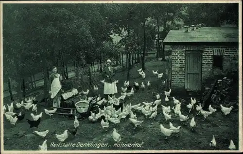 Ak Denklingen Reichshof Oberbergischer Kreis, Heilstätte Denklingen, Hühnerhof