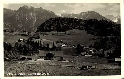 Ak Tiefenbach Oberstdorf im Oberallgäu, Teilansicht