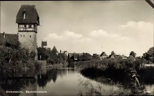 Ak Dinkelsbühl in Mittelfranken, Bäuerlinsturm