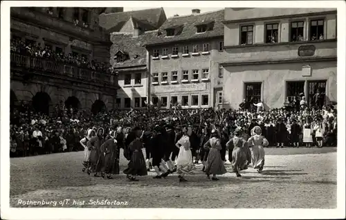 Ak Rothenburg ob der Tauber Mittelfranken, Schäfertanz